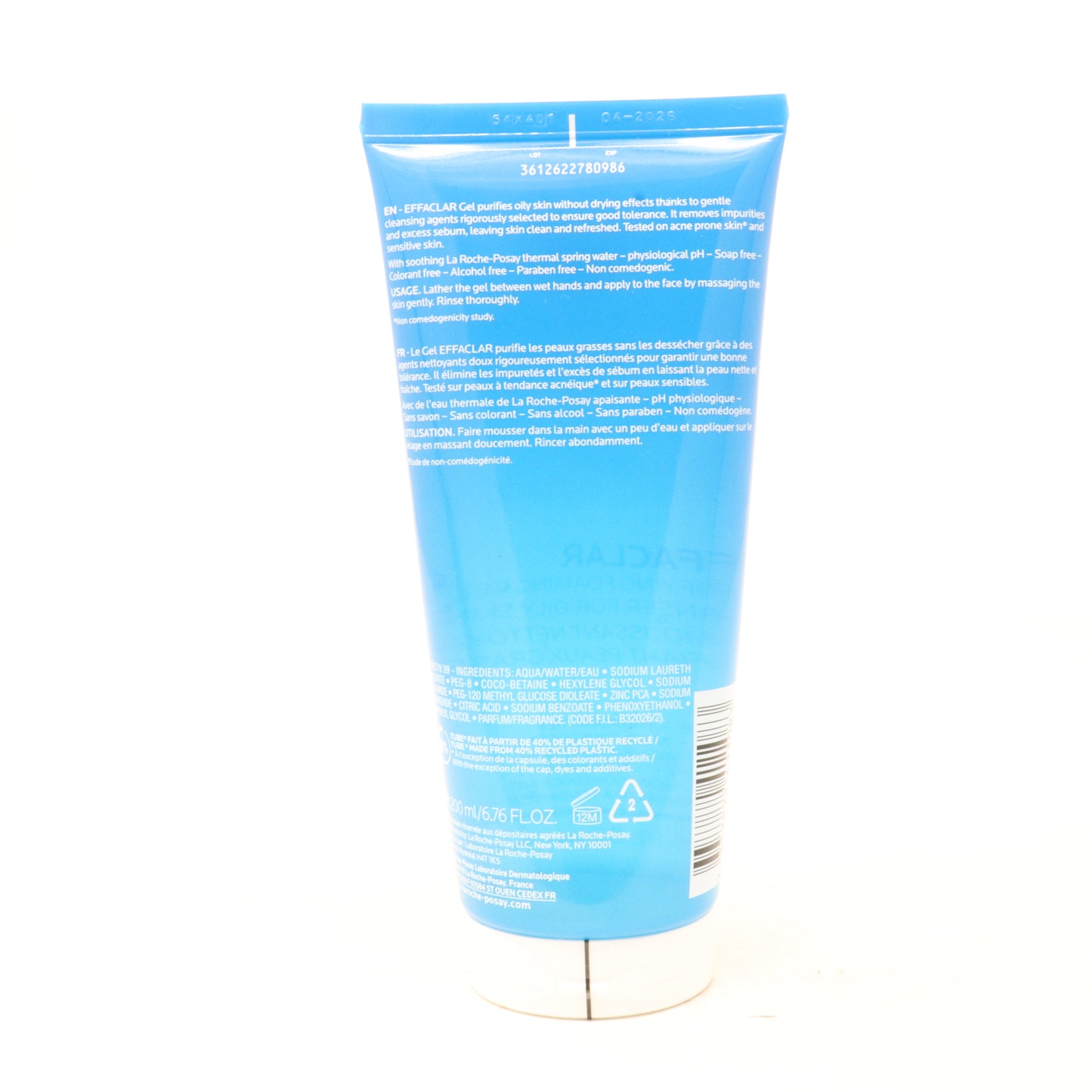 La Roche-Posay Effaclar Purifying Foaming Gel Cleanser For Oily Skin 6.76oz  New