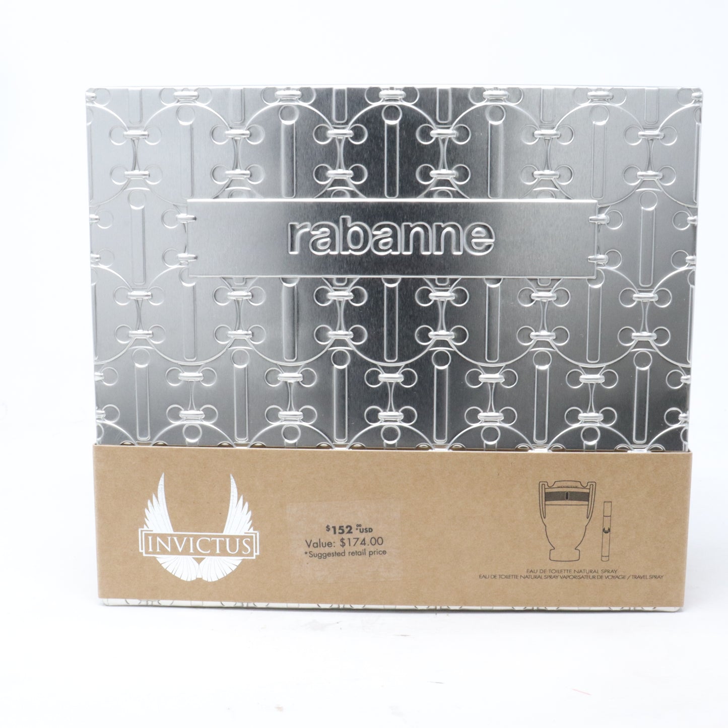 Paco Rabanne Invictus Eau De Toilette 2-Pcs Set  / New With Box