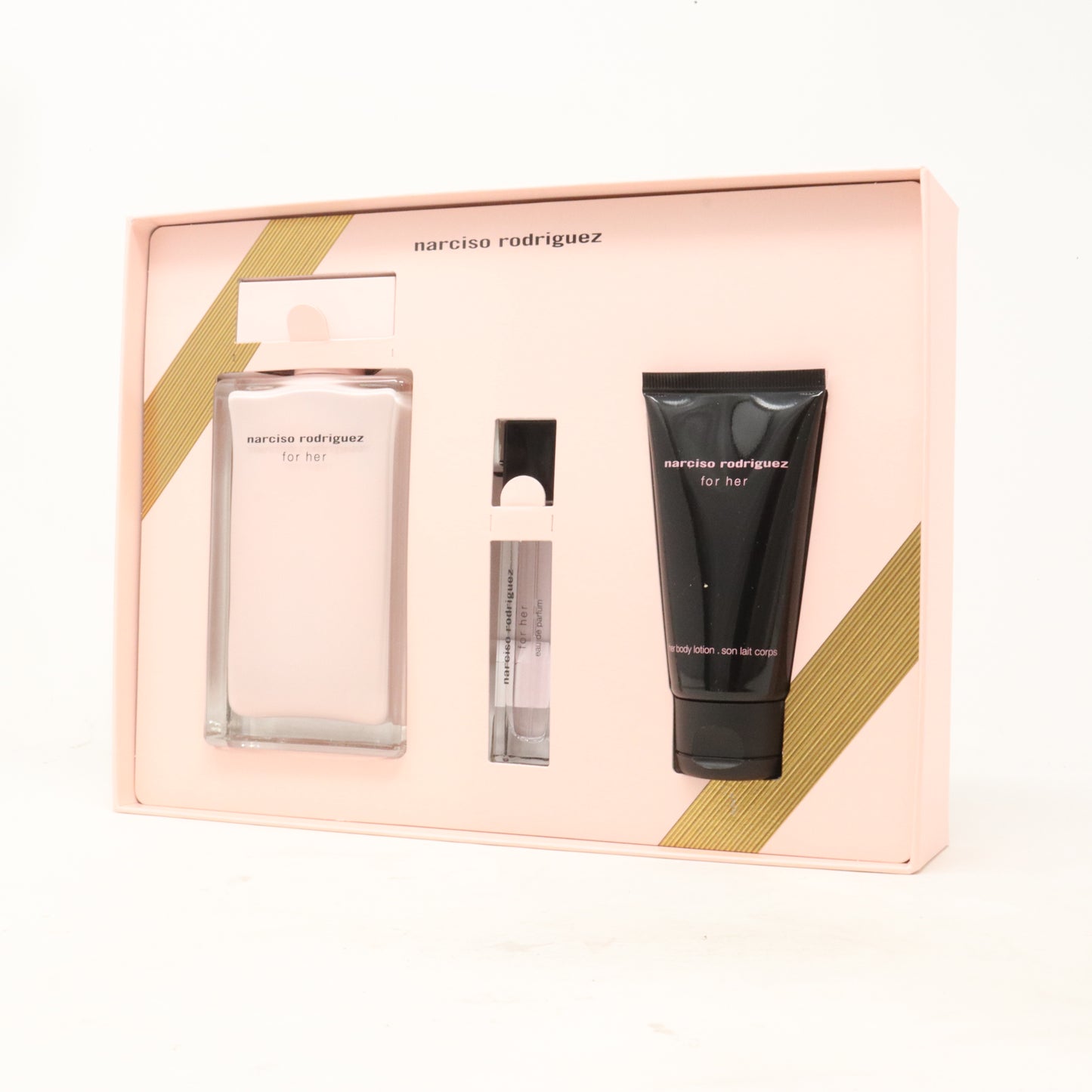 Narciso Rodriguez For Her Eau De Parfum 3-Pcs Gift Set  / New With Box