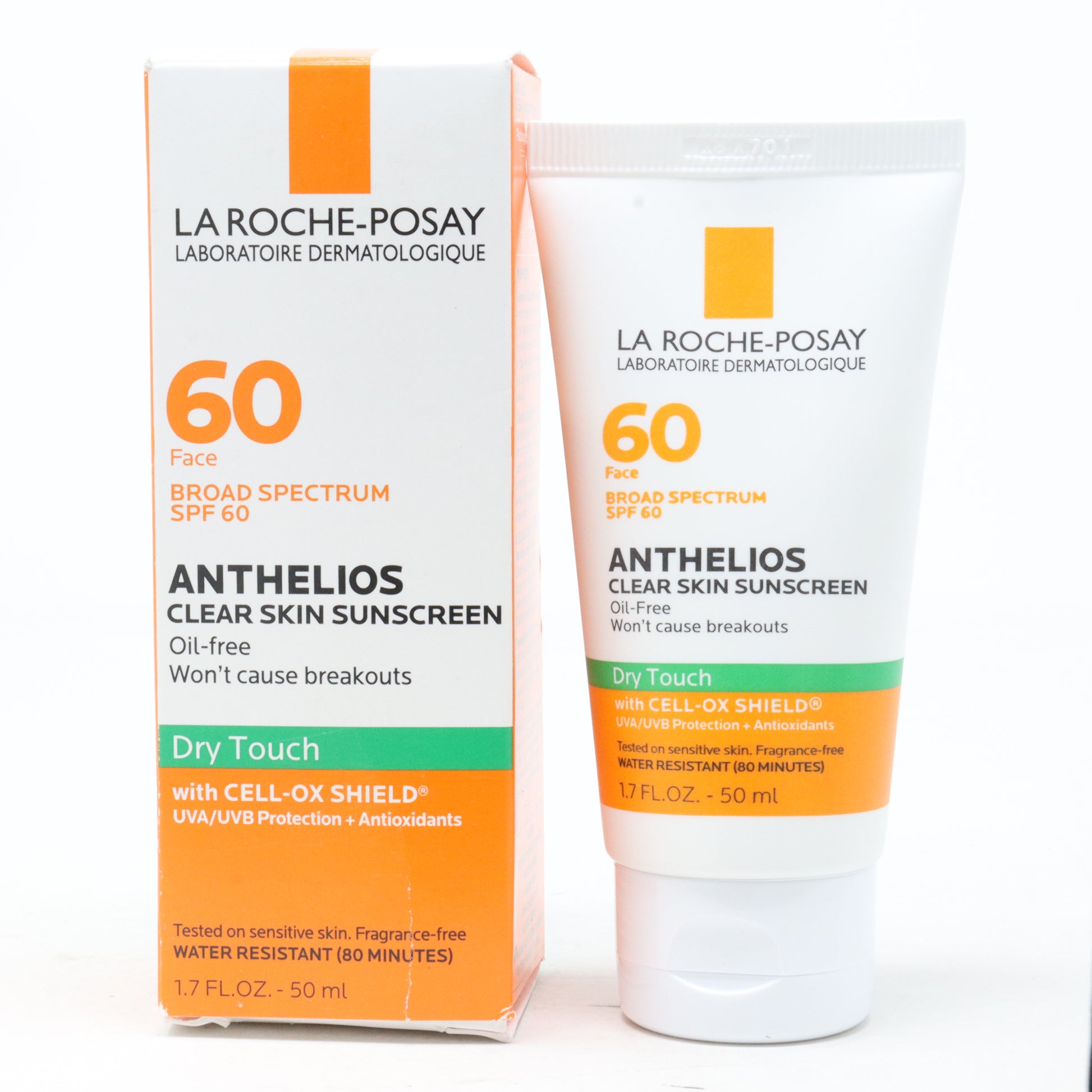 Anthelios Clear Skin Dry Touch Face Sunscreen Spf 60 50 ml