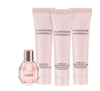 Viktor & Rolf Flowerbomb Eau De Parfum 4-Pcs Mini Set  / New With Box