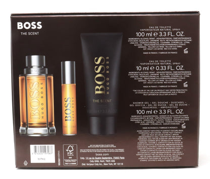 Hugo Boss Boss The Scent Eau De Toilette 3 Pcs Set  / New With Box