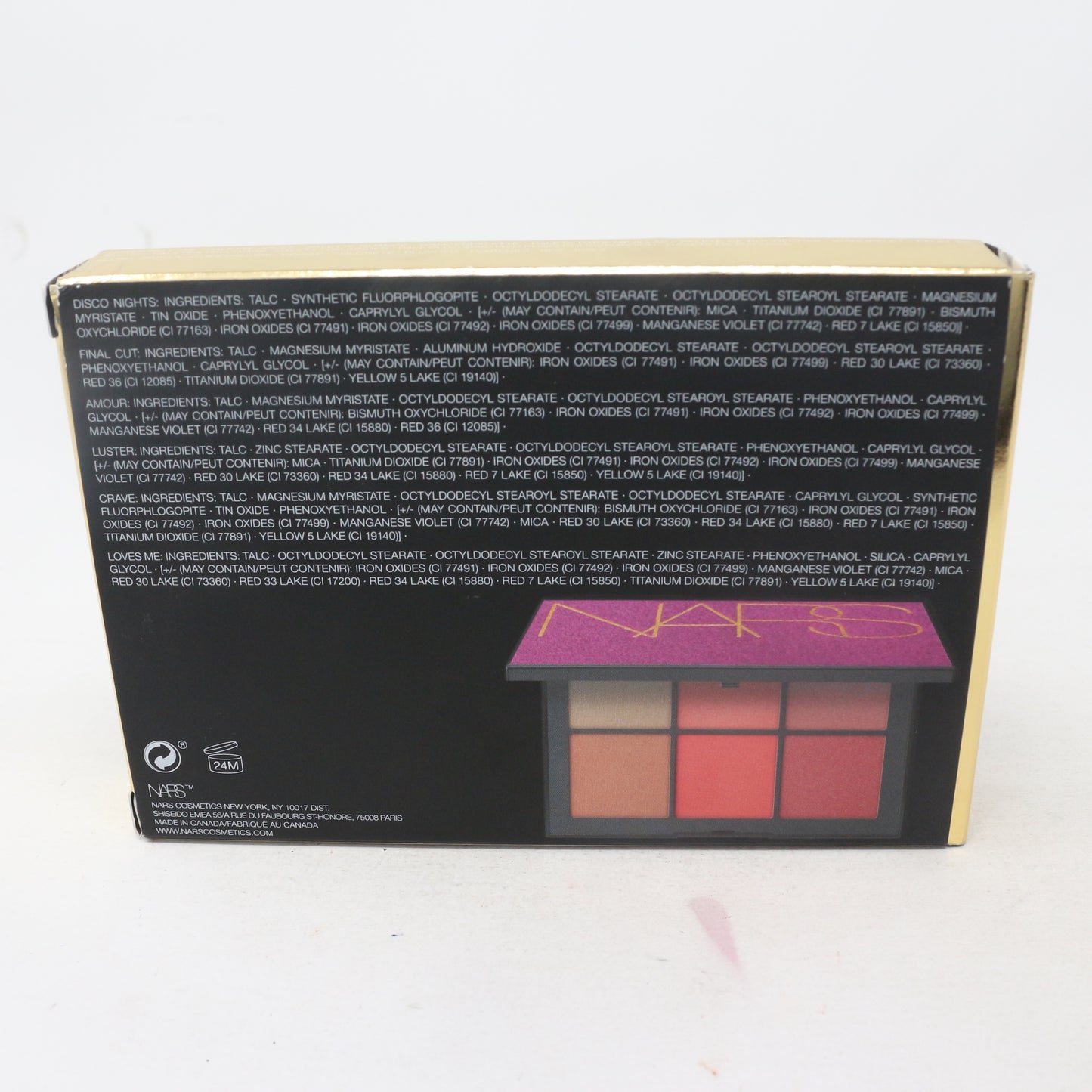 Nars Studio 54 Free Lover Cheek Palette  / New With Box