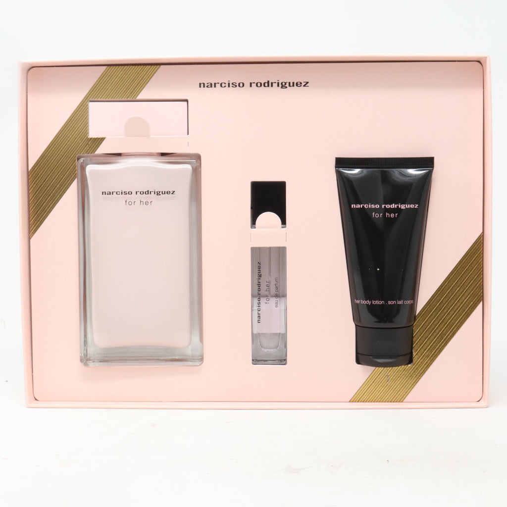 Narciso Rodriguez For Her Set De Parfum Gift 3-Pcs Eau