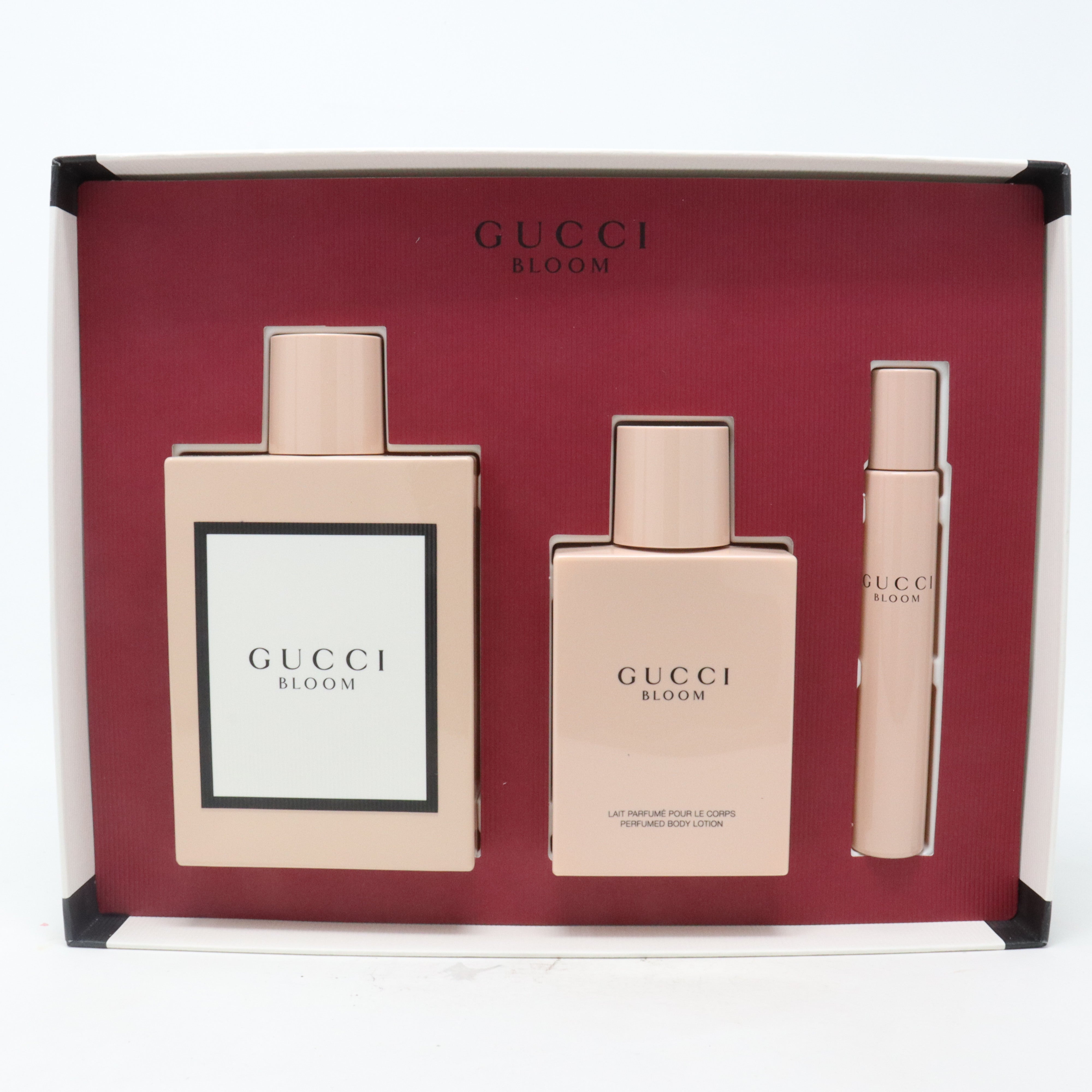 Gucci bloom shops 3 piece gift set