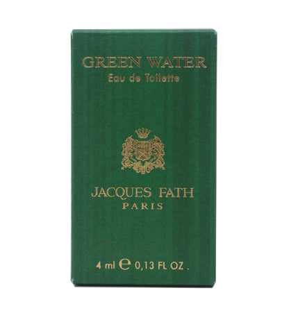 Green Water 90% Full Fill by Jacques Fath Eau De Toilette 0.13oz Splash