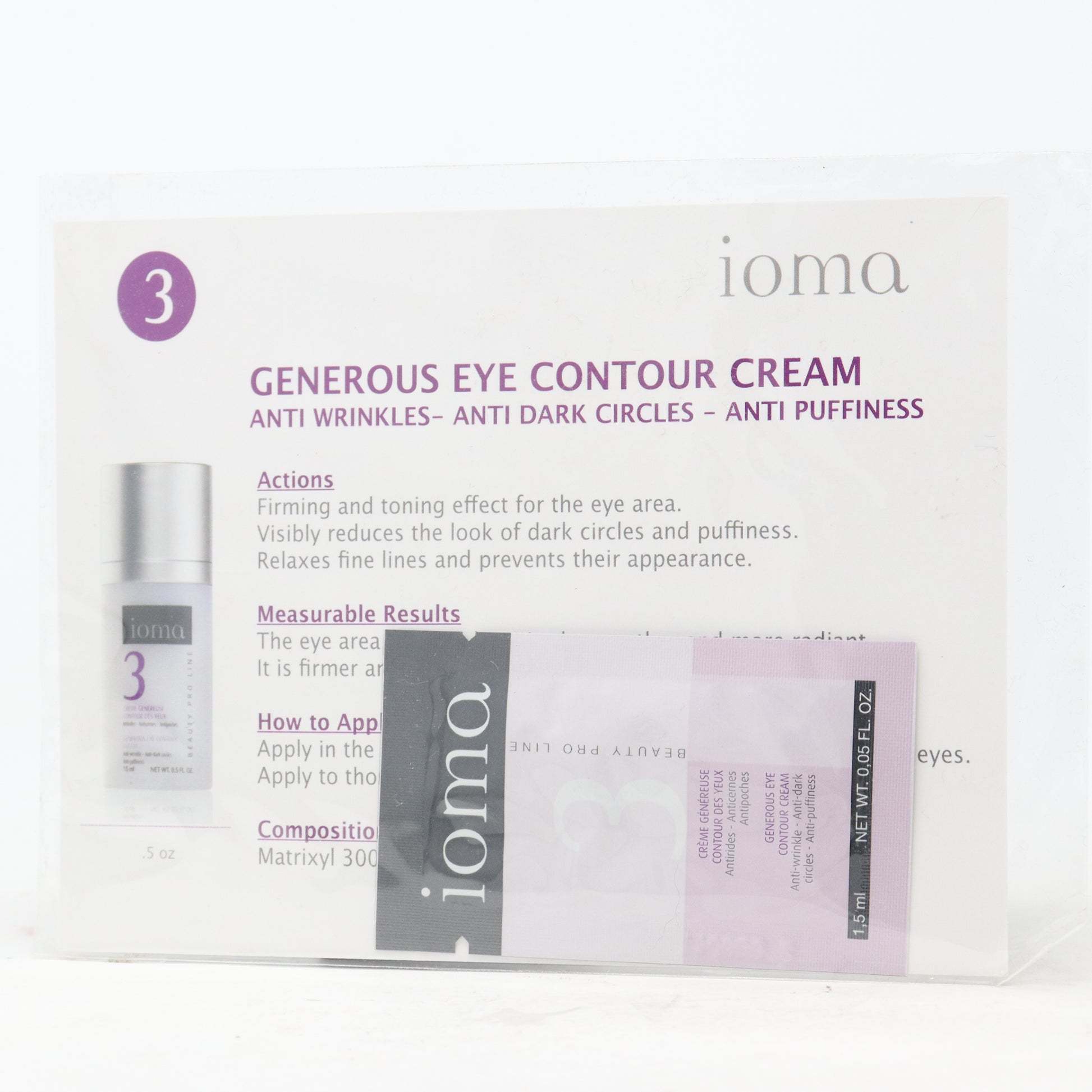 3 Generous Eye Contour Cream 1.5 ml