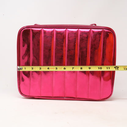 Lancome Metallic Pink Puffed Cosmetic Case  / New