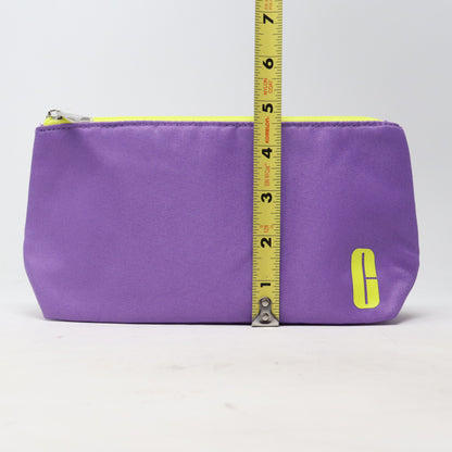 Clinique Purple/Yellow Cosmetic Bag  / New