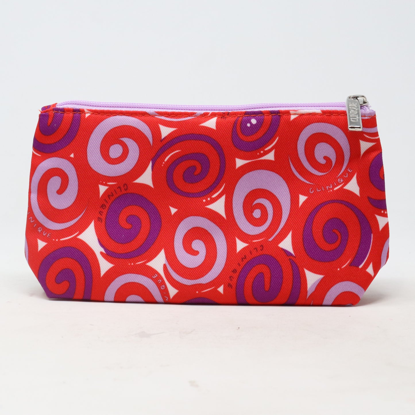 Red/Purple Swirl Print Cosmetic Bag