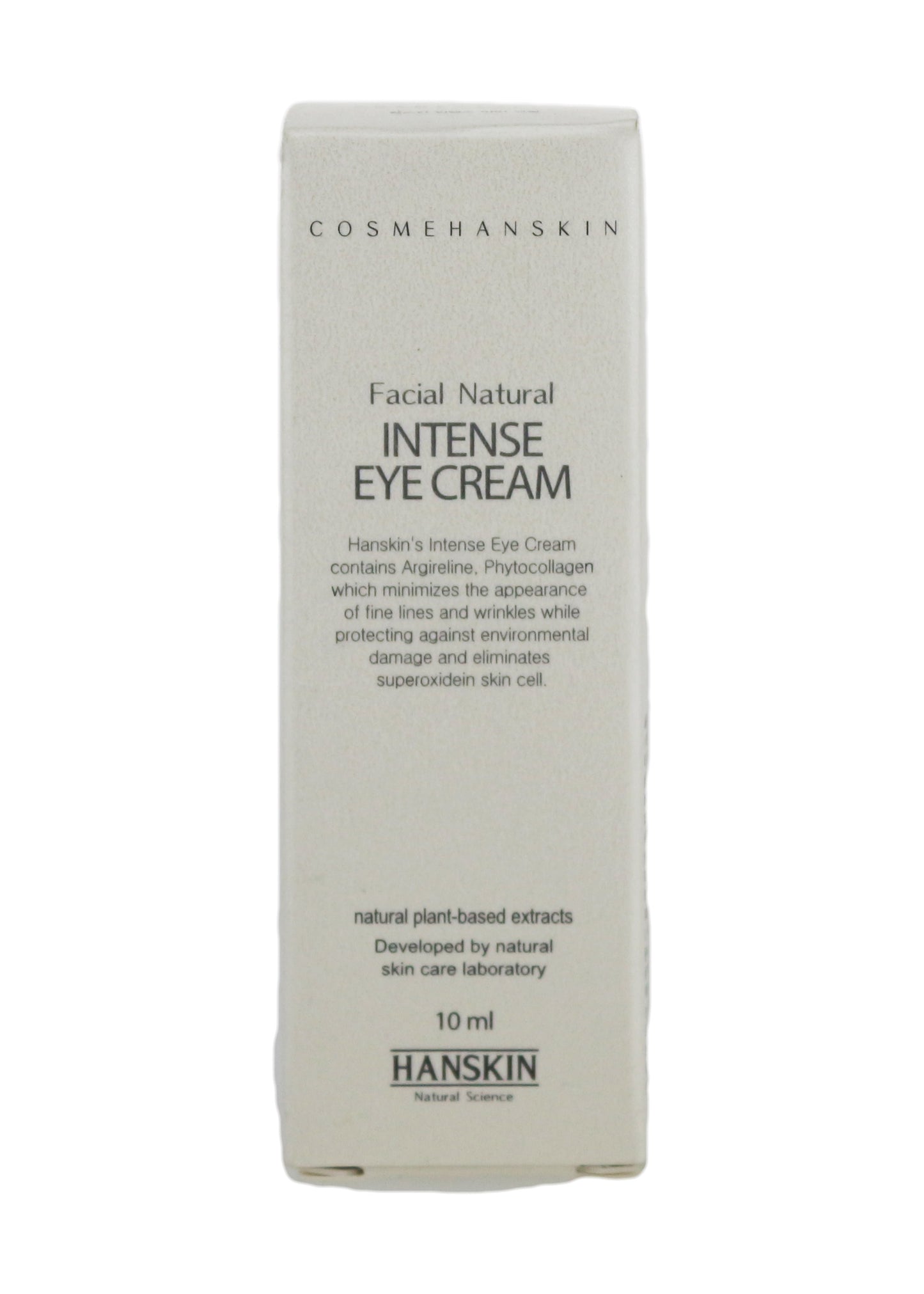 Hanskin Facial Natural Intense Eye Cream 0.3oz/10ml New In Box