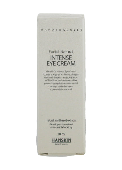 Hanskin Facial Natural Intense Eye Cream 0.3oz/10ml New In Box